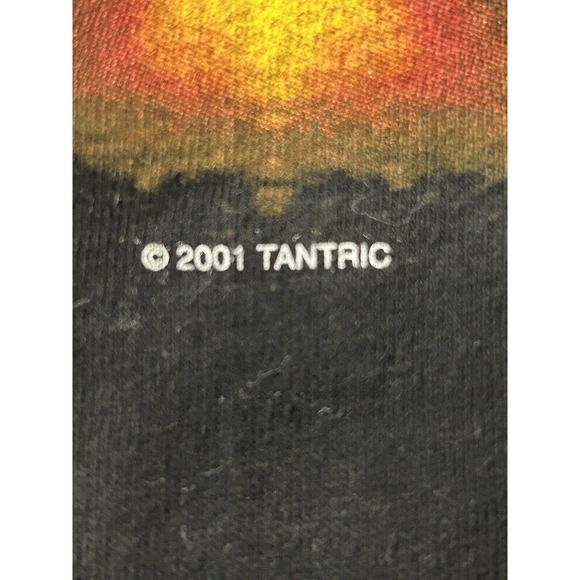 Vintage Tantric Rock Band 2001 Front Back Graphic Black Tee Shirt Size L - Picture 10 of 11